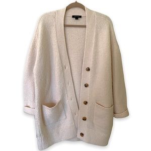 NWOT Ann Taylor Light Blush/Ivory Winter Cardigan
